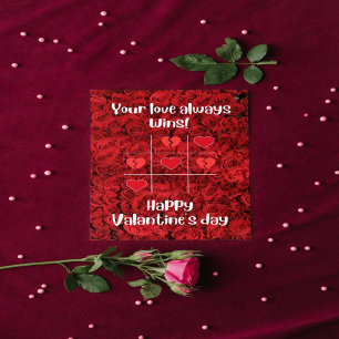 Rode bloemen onze liefde Valantine's dag Dank je a Bedankkaart