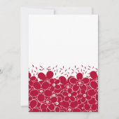 Rode bloemen op witte achtergrond kaart (Voorkant)