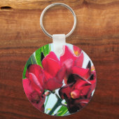 Rode bloemen sleutelhanger (Voorkant)