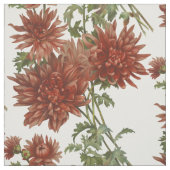 Rode bloemen stof (Swatch)