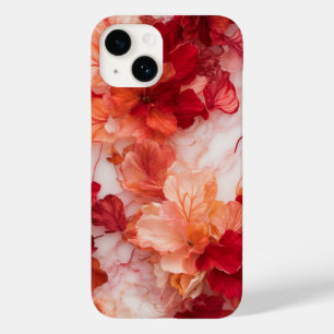 Rode Bloemen Telefoon Case Wallpaper