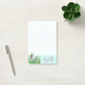 Rode bloemenfiets gepersonaliseerd post-it® notes (Kantoor)