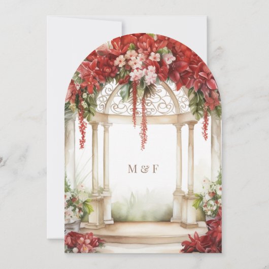 Rode Bloementuin van het Paradijs Arch Moslim brui Kaart (Achterkant)