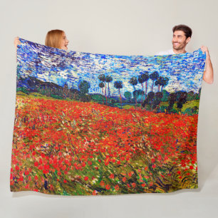 Rode Bloemenveld, Van Gogh Fleece Deken