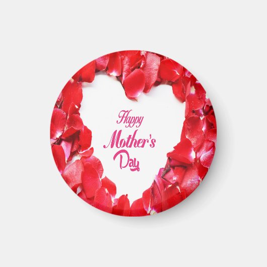 Rode bloesem magneet (Voorkant)