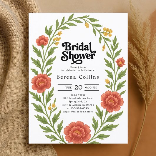  Rode Bloom Vrijgezellenfeest Briefkaart