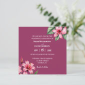 Rode Blos Rode Bloem Kaart (Staand voorkant)