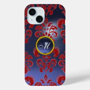 RODE BLUE DAMASKGEMSTONE MONOGRAM Floral