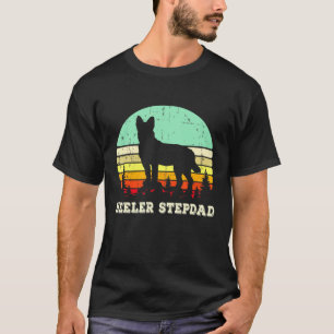 Rode Blue Heeler stiefvader Australische veehond s T-shirt