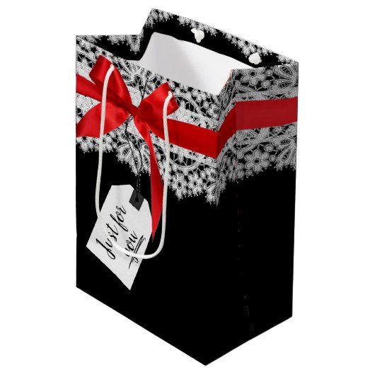 Rode boei aan de kant medium cadeauzakje (Voorkant Gekanteld)