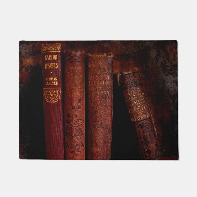 Rode boeken deurmat (Voorkant)