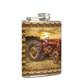 rode Boerderij tractor Heupfles (Rechts)
