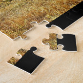  rode Boerderij tractor Legpuzzel (Zijkant)