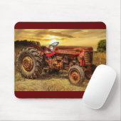 rode Boerderij tractor Muismat (Met muis)