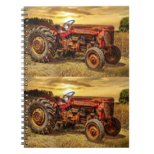 rode Boerderij tractor Notitieboek