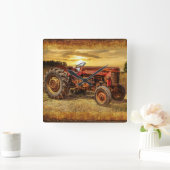  rode Boerderij tractor Vierkante Klok (Huis)