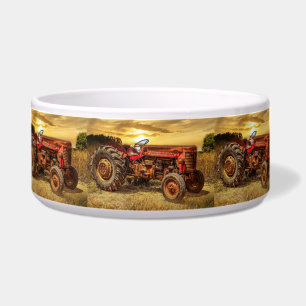 rode Boerderij tractor Voerbakje