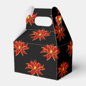 Rode bogen met zwarte kerst bedankdoosjes (Achterkant)