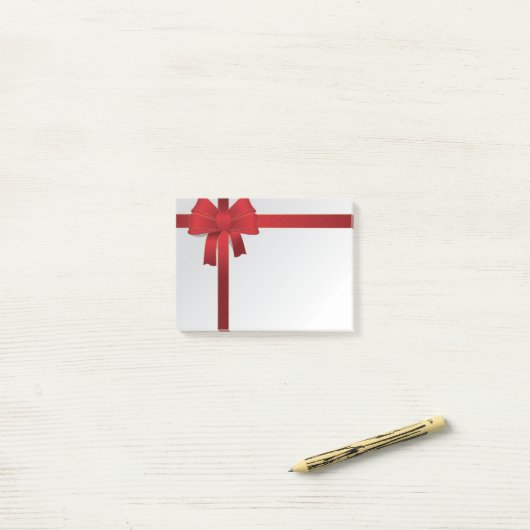 Rode bogen post-it® notes (Op bureau)