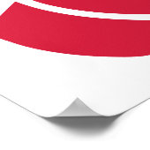 Rode bokshandschoen poster (Hoek)