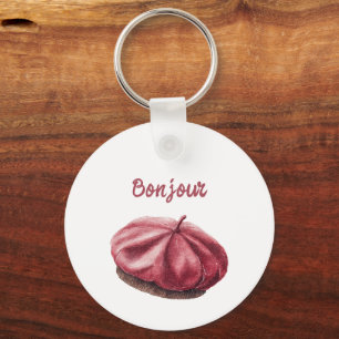 Rode Bonjour Mutse Sleutelhanger