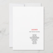 Rode Boog Baby Shower - Bewerkbare Naam, 5x7 Kaart (Achterkant)