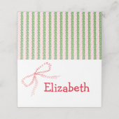 Rode boog gevouwen plaats kaart (Buitenkant ongevouwen)