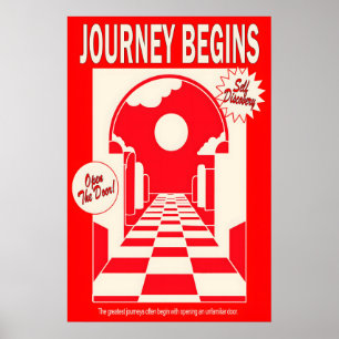 Rode Boog Kunstprint Reis Begint Poster