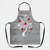 Rode boom van het Gepersonaliseerd Schort van het (Voorkant)