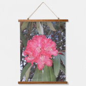 Rode boombloem hangend wandkleed (Voorkant)