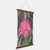 Rode boombloem hangend wandkleed (Gebogen)