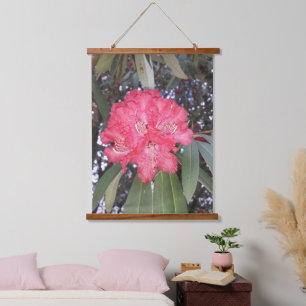 Rode boombloem hangend wandkleed