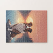 Rode Border Collie Legpuzzel (Horizontaal)