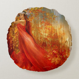 Rode bossen rond kussen