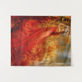 Rode bossen wandkleed (Voorkant (horizontaal))