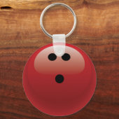 RODE BOWLINGBAL SLEUTELHANGER (Voorkant)