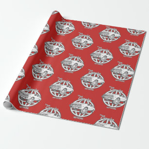 Rode box Chevy Caprice Network — Verpakkingspapier Cadeaupapier
