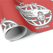 Rode box Chevy Caprice Network — Verpakkingspapier Cadeaupapier (Rol Hoek)