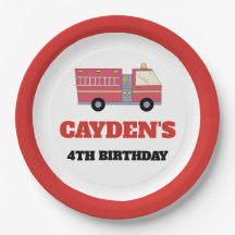 Rode Brandweeralarm Brandweerwagen Verjaardagsbeno