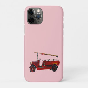 Rode  brandweerwagen met overheadladder, iPhone 11 pro hoesje