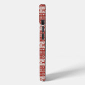 Rode Brei-Kerstmis Case-Mate iPhone Case (Achterkant / Links)
