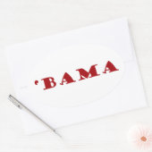rode brief van bama ovale sticker (Envelop)