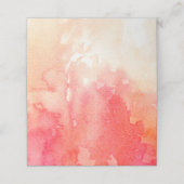 Rode bruiloft. Herfst zitkaart. Waterverf herfst (Buitenkant ongevouwen)