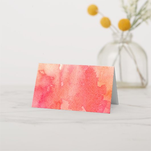 Rode bruiloft. Herfst zitkaart. Waterverf herfst (Voorkant)