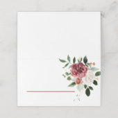 rode bruine rozen Rozen Floral Plac (Buitenkant ongevouwen)