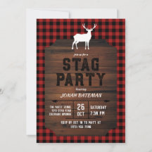 Rode Buffalo Check & Houten Jachtfeest