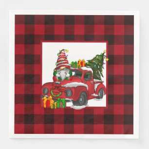 Rode Buffalo Plaid Kerstmis Servet