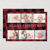 Rode Buffalo Plays met kerstkaart (Voorkant / Achterkant)