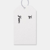 Rode buffelcontrole cadeaulabel (Achterkant)