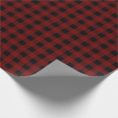 Rode buffelcontrole cadeaupapier (Hoek)